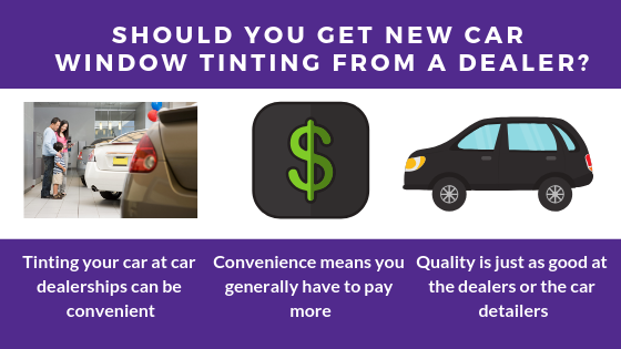 Should You Get New Car Window Tinting From A Dealer